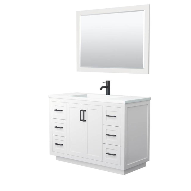 Wyndham Collection - Miranda 48 Inch Single Bathroom Vanity in White