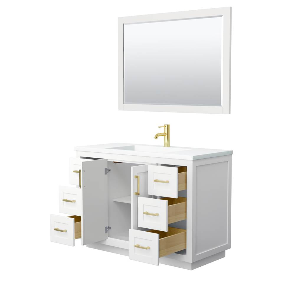 Miranda 48 Inch Single Bathroom Vanity in White