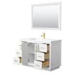 Miranda 48 Inch Single Bathroom Vanity in White