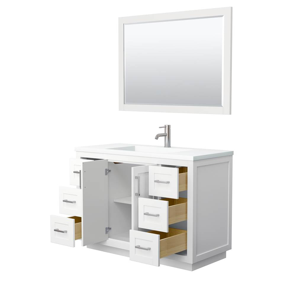 Miranda 48 Inch Single Bathroom Vanity in White