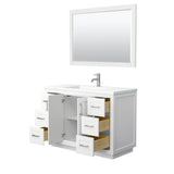 Miranda 48 Inch Single Bathroom Vanity in White