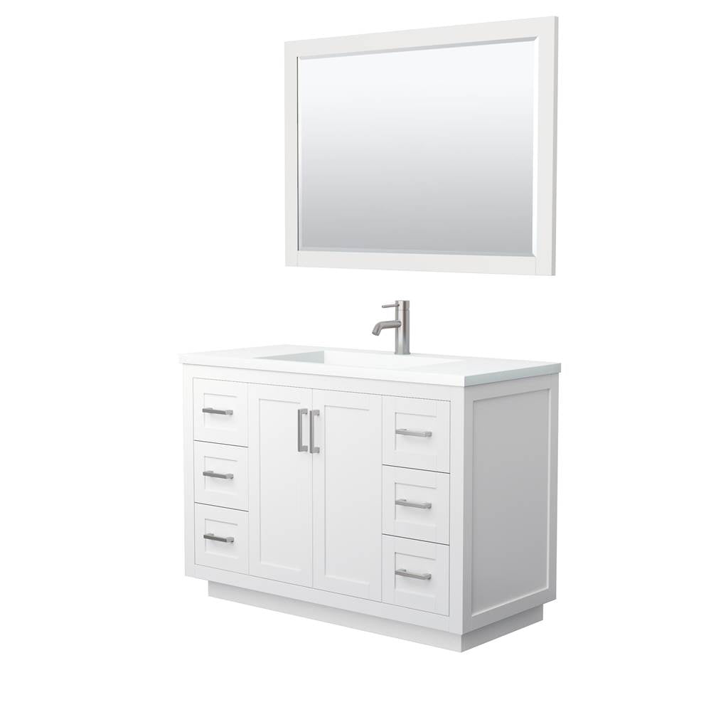 Wyndham Collection - Miranda 48 Inch Single Bathroom Vanity in White