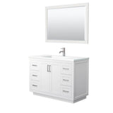 Wyndham Collection - Miranda 48 Inch Single Bathroom Vanity in White