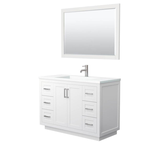 Wyndham Collection - Miranda 48 Inch Single Bathroom Vanity in White