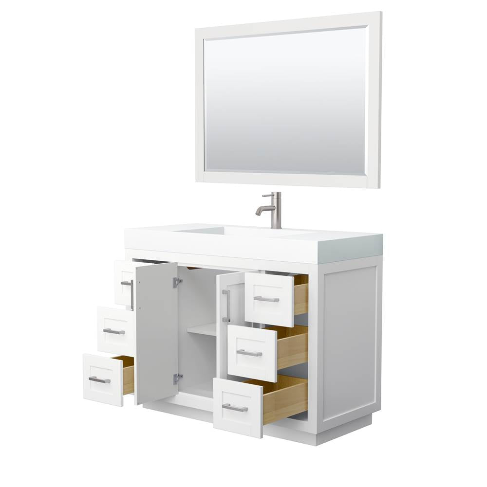 Miranda 48 Inch Single Bathroom Vanity in White