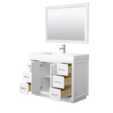 Miranda 48 Inch Single Bathroom Vanity in White