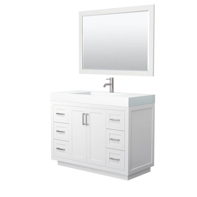 Wyndham Collection - Miranda 48 Inch Single Bathroom Vanity in White