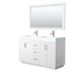 Wyndham Collection - Miranda 60 Inch Double Bathroom Vanity in White
