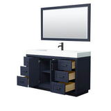 Miranda 60 Inch Single Bathroom Vanity in Dark Blue