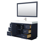 Miranda 60 Inch Single Bathroom Vanity in Dark Blue