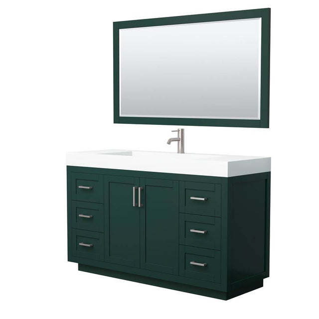Wyndham Collection - Miranda 60 Inch Single Bathroom Vanity in Green