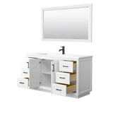 Miranda 60 Inch Single Bathroom Vanity in White