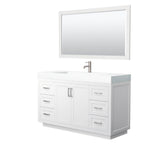 Wyndham Collection - Miranda 60 Inch Single Bathroom Vanity in White