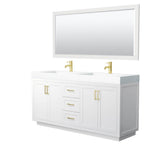 Wyndham Collection - Miranda 72 Inch Double Bathroom Vanity in White