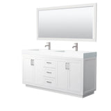 Wyndham Collection - Miranda 72 Inch Double Bathroom Vanity in White