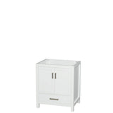 Wyndham Collection - Sheffield 30 Inch Single Bathroom Vanity in White, No Countertop, No Sink, and No Mirror - White