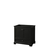 Wyndham Collection - Deborah 36 Inch Single Bathroom Vanity in Dark Espresso, No Countertop, No Sink, and No Mirror - Dark Espresso