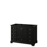 Wyndham Collection - Deborah 48 Inch Single Bathroom Vanity in Dark Espresso, No Countertop, No Sink, and No Mirror - Dark Espresso