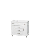 Wyndham Collection - Berkeley 36 Inch Single Bathroom Vanity in White with No Countertop, No Sink, No Mirror - White