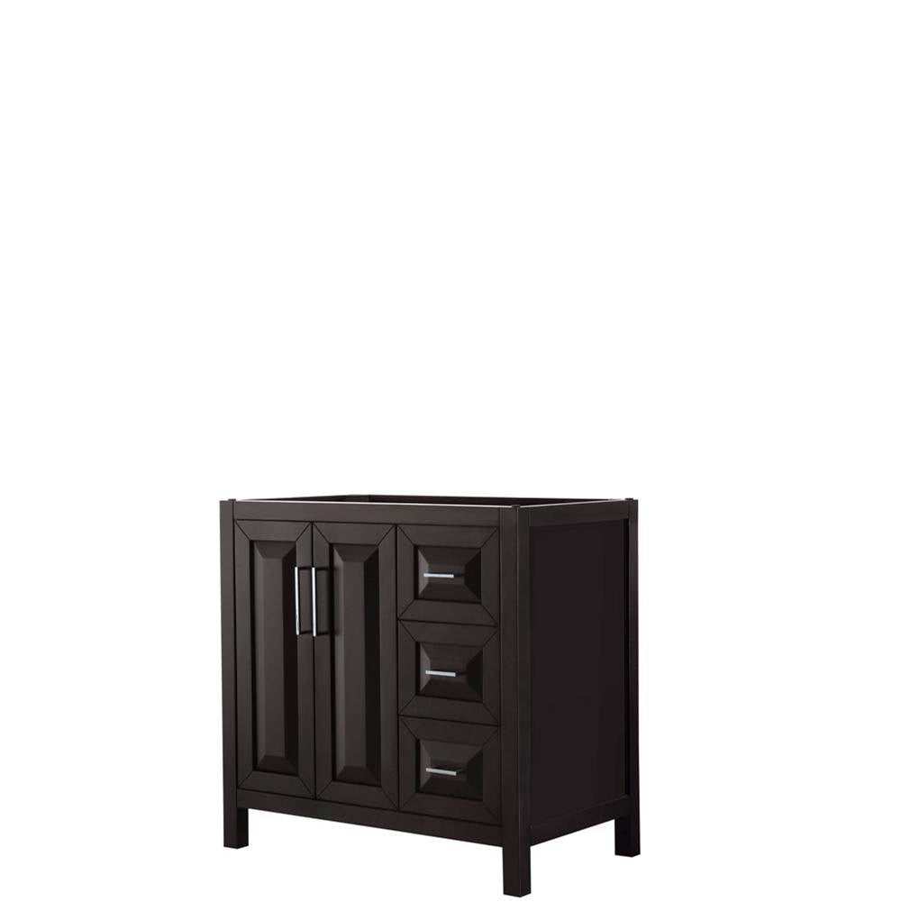 Wyndham Collection - Daria 36 Inch Single Bathroom Vanity in Dark Espresso, No Countertop, No Sink, and No Mirror - Dark Espresso