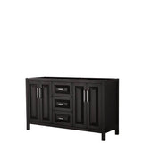 Wyndham Collection - Daria 60 Inch Double Bathroom Vanity in Dark Espresso, No Countertop, No Sink, and No Mirror - Dark Espresso