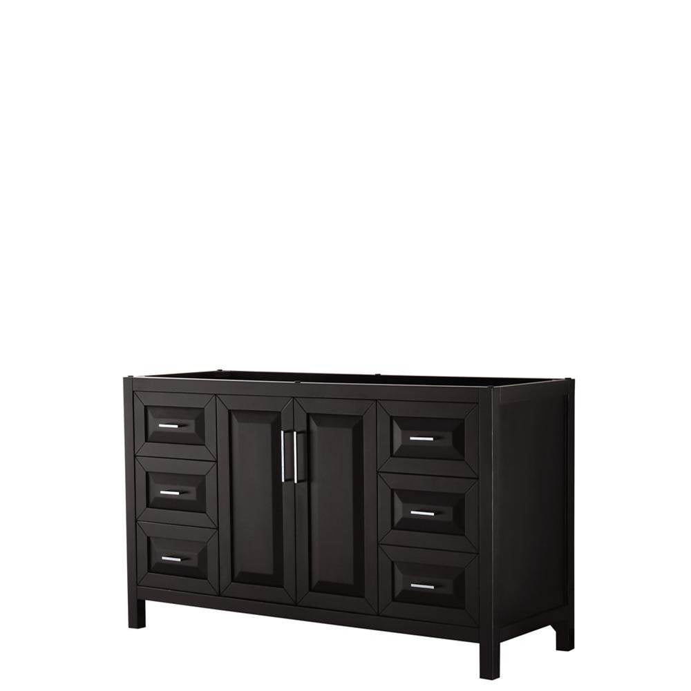 Wyndham Collection - Daria 60 Inch Single Bathroom Vanity in Dark Espresso, No Countertop, No Sink, and No Mirror - Dark Espresso