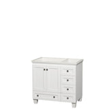 Wyndham Collection - Acclaim 36 Inch Single Bathroom Vanity in White, No Countertop, No Sink, and No Mirror - White