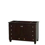 Wyndham Collection - Acclaim 48 Inch Single Bathroom Vanity in Espresso, No Countertop, No Sink, and No Mirror - Espresso