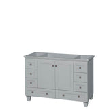 Wyndham Collection - Acclaim 48 Inch Single Bathroom Vanity in Oyster Gray, No Countertop, No Sink, and No Mirror - Oyster Gray