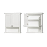 Acclaim Solid Oak Bathroom Wall-Mounted Storage Cabinet in Espresso