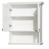 Acclaim Solid Oak Bathroom Wall-Mounted Storage Cabinet in Espresso