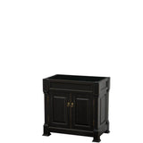 Wyndham Collection - Andover 36 Inch Single Bathroom Vanity in Black, No Countertop, No Sink, and No Mirror - Black