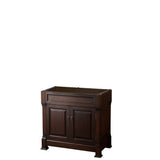 Wyndham Collection - Andover 36 Inch Single Bathroom Vanity in Dark Cherry, No Countertop, No Sink, and No Mirror - Dark Cherry