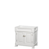 Wyndham Collection - Andover 36 Inch Single Bathroom Vanity in White, No Countertop, No Sink, and No Mirror - White