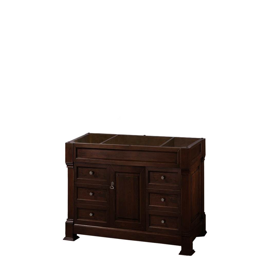 Wyndham Collection - Andover 48 Inch Single Bathroom Vanity in Dark Cherry, No Countertop, No Sink, and No Mirror - Dark Cherry