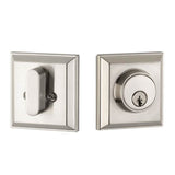 Yale Expressions - Yale Ellington Single Cylinder Deadbolt, Kwikset Keyway, Satin Nickel - Satin Nickel
