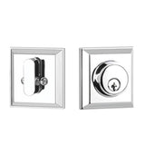 Yale Expressions - Yale Ellington Single Cylinder Deadbolt, Kwikset Keyway, Polished Chrome - Polished Chrome