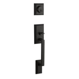 Yale Expressions - Yale Ellington Single Cylinder Exterior Entry Set, Kwikset Keyway, Flat Black - Flat Black