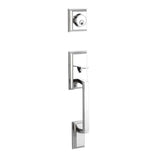 Yale Expressions - Yale Ellington Single Cylinder Exterior Entry Set, Kwikset Keyway, Polished Chrome - Polished Chrome