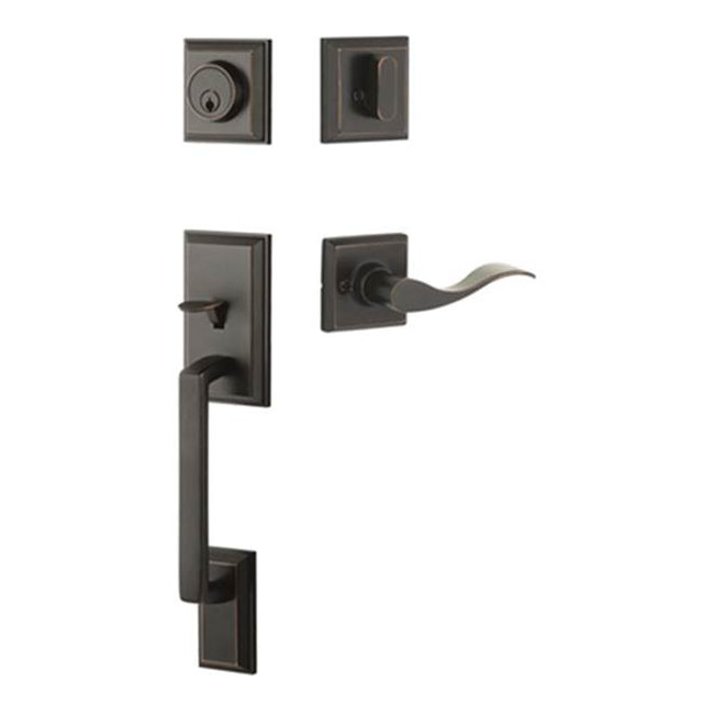 Yale Expressions - Yale Ellington Single Cylinder Entry Set, Brunswick Lever Right Handed, Kwikset Keyway, Oil Rubbed Bronze - Oil Rubbed Bronze