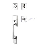 Yale Expressions - Yale Ellington Single Cylinder Entry Set, Brunswick Lever Right Handed, Polished Chrome - Polished Chrome