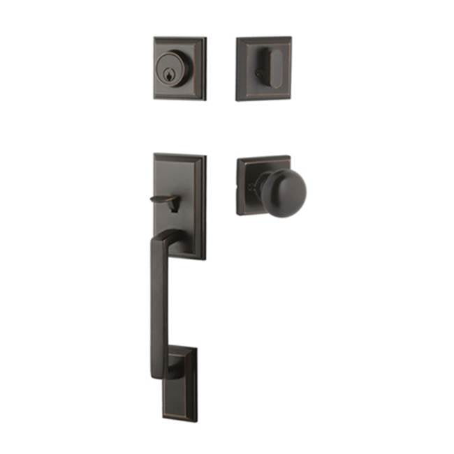 Yale Expressions - Yale Ellington Single Cylinder Entry Set, Walker Knob, Weiser Keyway, Oil Rubbed Bronze - Oil Rubbed Bronze