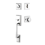 Yale Expressions - Yale Ellington Single Cylinder Entry Set, Walker Knob, Weiser Keyway, Polished Chrome - Polished Chrome