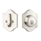 Yale Expressions - Yale Everly Single Cylinder Deadbolt, Weiser Keyway, Satin Nickel - Satin Nickel