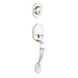 Yale Expressions - Yale Everly Single Cylinder Exterior Entry Set, Weiser Keyway, Satin Nickel - Satin Nickel