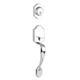 Yale Expressions - Yale Everly Single Cylinder Exterior Entry Set, Weiser Keyway, Polished Chrome - Polished Chrome
