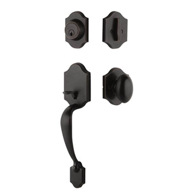 Yale Expressions - Yale Everly Single Cylinder Entry Set, Auburn Knob, Weiser Keyway, Oil Rubbed Bronze - Oil Rubbed Bronze