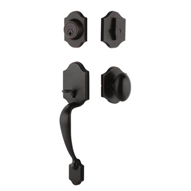 Yale Expressions - Yale Everly Single Cylinder Entry Set, Auburn Knob, Oil Rubbed Bronze - Oil Rubbed Bronze