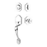Yale Expressions - Yale Everly Single Cylinder Entry Set, Lewiston Knob, Polished Chrome - Polished Chrome
