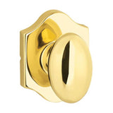 Yale Expressions - Yale Everly Rosette with Keyed Auburn Knob, Weiser Keyway, Polished Brass - Polished Brass